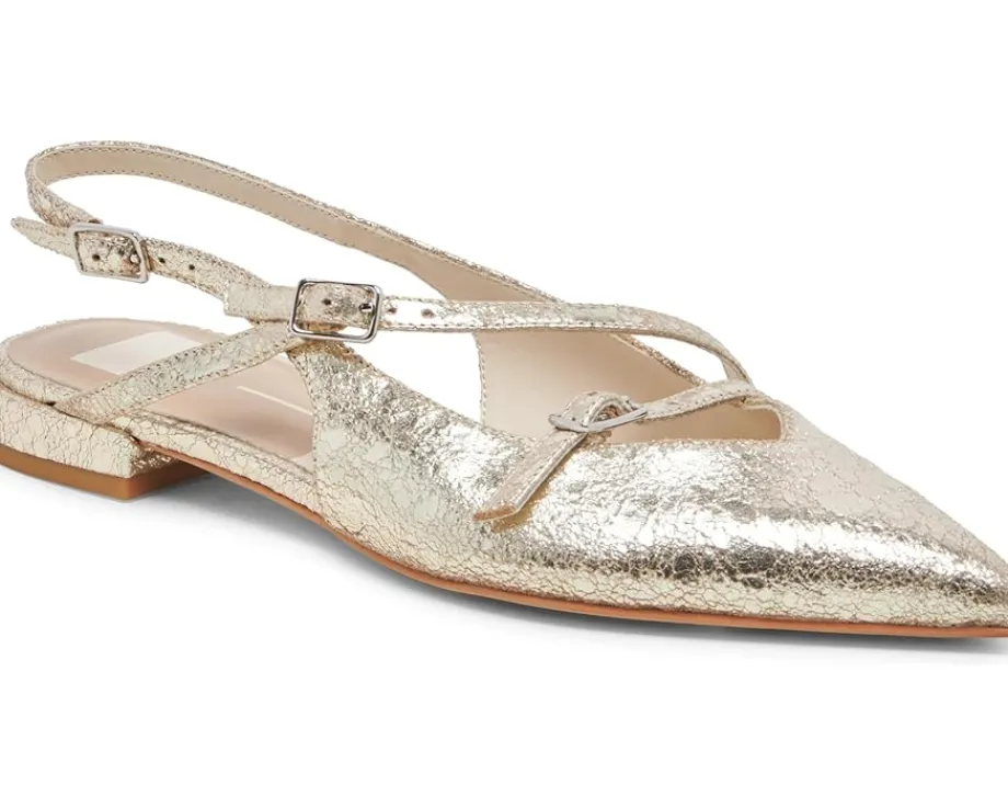 Dolce Vita Flats<Pamla Platinum Distressed Leather