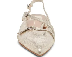 Dolce Vita Flats<Pamla Platinum Distressed Leather