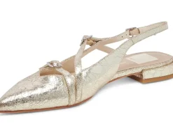 Dolce Vita Flats<Pamla Platinum Distressed Leather