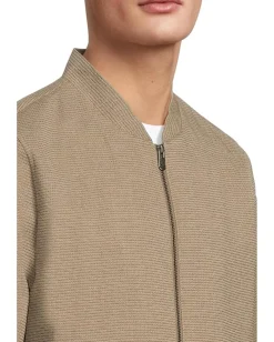 Johnston & Murphy Activewear<Patterened Full-Zip Brown