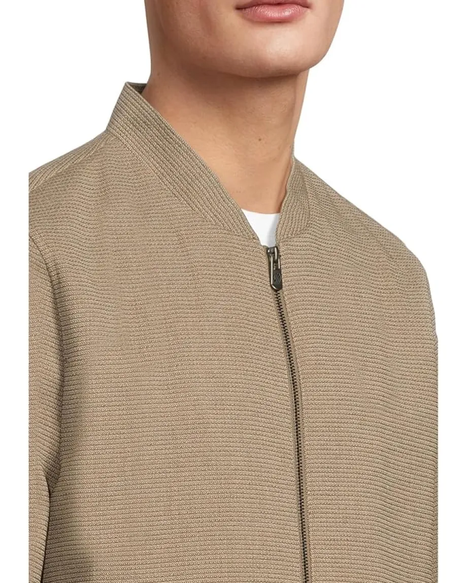 Johnston & Murphy Activewear<Patterened Full-Zip Brown