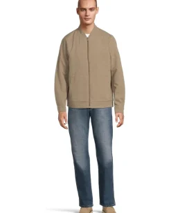 Johnston & Murphy Activewear<Patterened Full-Zip Brown