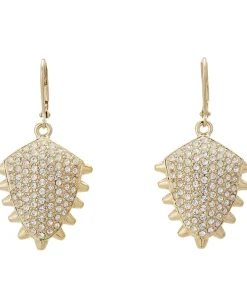 Jewelry|Jewelry|Sam Edelman Pearly Punk Pave Stud Drop Earrings Hi Shine Gold