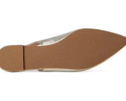 Jack Rogers Flats<Pennie Slingback Ballet - Leather Platinum
