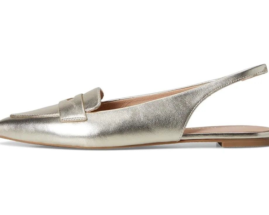 Jack Rogers Flats<Pennie Slingback Ballet - Leather Platinum