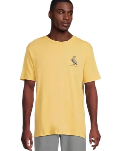 Salty Crew Activewear|T-Shirts<Perched Shortsleeve Tee Mineral Yellow