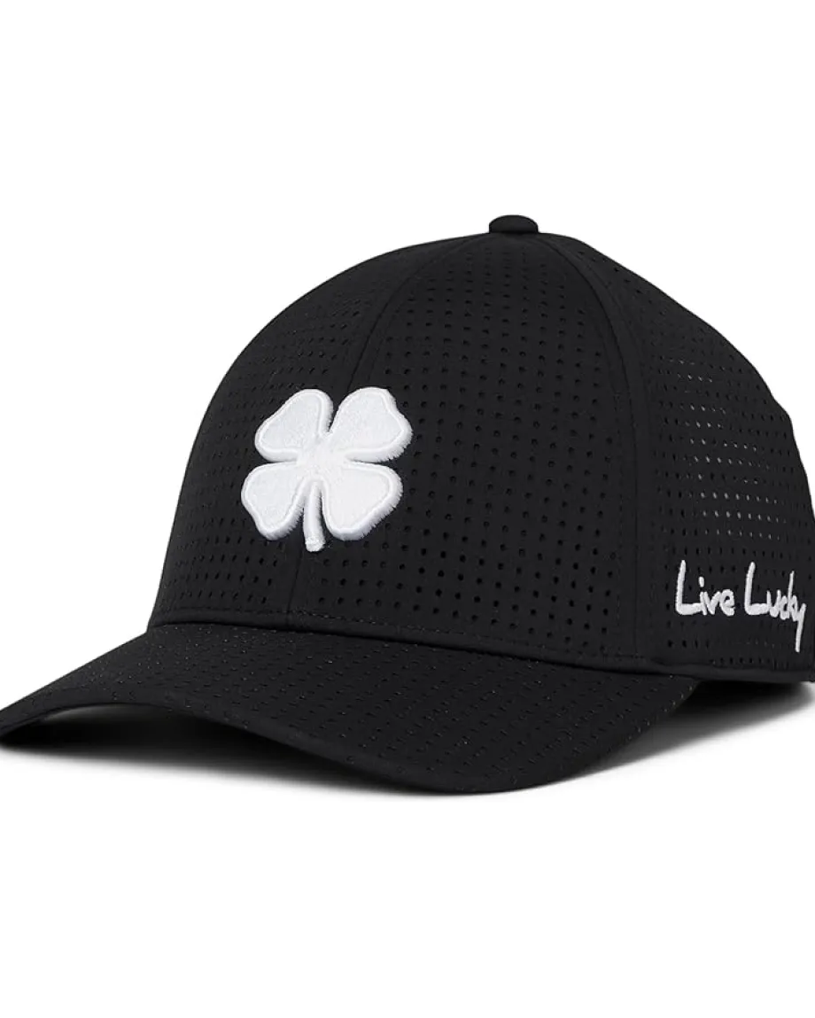 Black Clover Accessories|Accessories<Perf 13 Hat Black Perforated Hat/3d Silver Clover