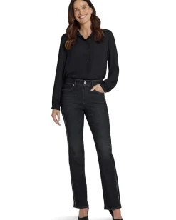 NYDJ Jeans<Petite Marilyn Straight Jeans in French Nighfall French Nightfall