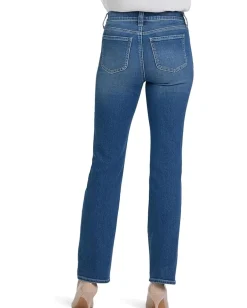 Women NYDJ Petite Marilyn Straight Utility Welt Pocket Jeans in
