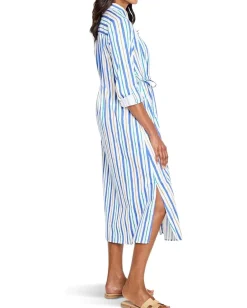 Dresses|Dresses|NIC+ZOE Petite Oasis Stripe Jamie Dress Blue Multi