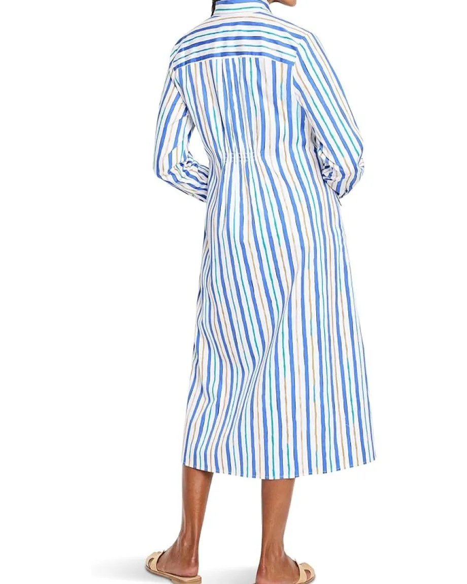 Dresses|Dresses|NIC+ZOE Petite Oasis Stripe Jamie Dress Blue Multi