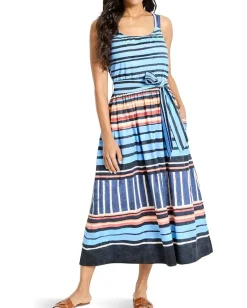 Dresses|Dresses|NIC+ZOE Petite Painted Peninsula Sophie Dress Blue Multi