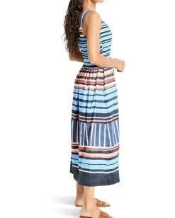 Dresses|Dresses|NIC+ZOE Petite Painted Peninsula Sophie Dress Blue Multi