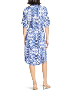 Women NIC+ZOE Petite Shibori Stone Belted Devon Dress