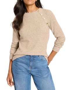 Women NIC+ZOE Petite Soft Thermal Button Top
