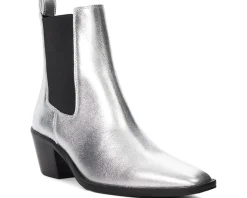 Dune London Pexas Silver Leather Sale