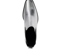 Dune London Pexas Silver Leather Sale