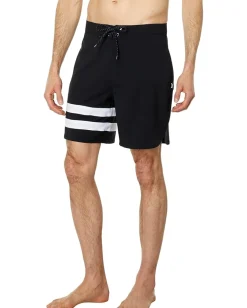 Activewear|Board Shorts|Hurley Phantom-Eco Block Party 18" Boardshorts Black