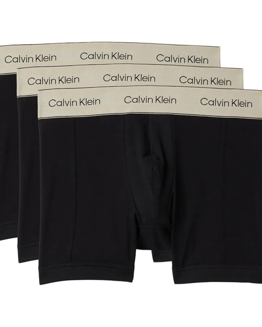 Activewear|Calvin Klein Underwear Pima Cotton 3-Pack Boxer Brief Black