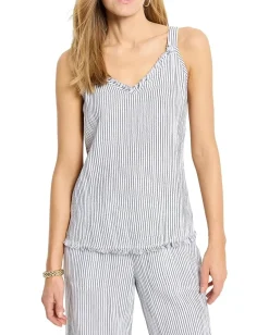 Women NIC+ZOE Pin Stripe Gauze Tank