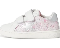 Naturino Shoes<Pinn VL (Toddler/Little Kid) White/Pink/Silver