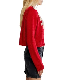 Free People Sweaters<Pixie Cardi Red