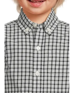 Kids/BOY Janie and Jack Plaid Poplin Button Down Shirt (Infant)
