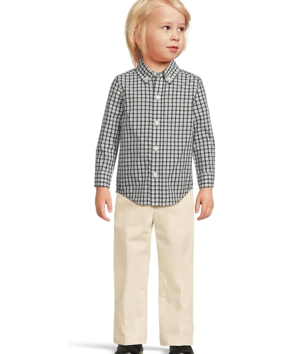 Kids/BOY Janie and Jack Plaid Poplin Button Down Shirt (Infant)