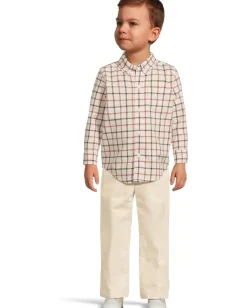 Janie and Jack Plaid Twill Button Down Shirt (Infant) Multicolor