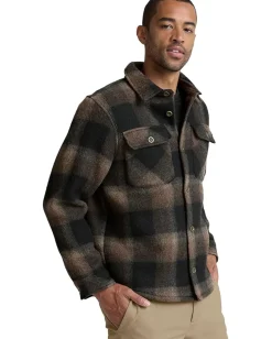 Activewear|Beyond Yoga Plaid Wool Shirt Midnight Plaid