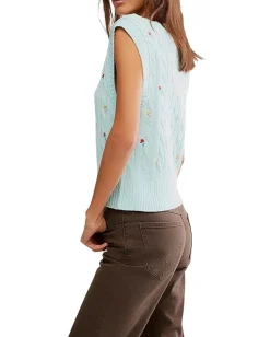 Women Free People Plumeria Floral Vest