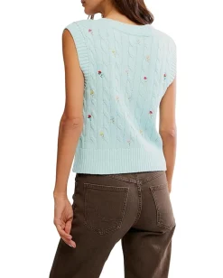 Women Free People Plumeria Floral Vest