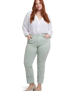 Women NYDJ Plus Marilyn Straight With Cuff Jeans In
