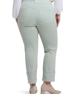 Women NYDJ Plus Marilyn Straight With Cuff Jeans In