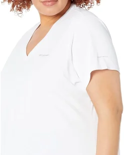 Women Columbia Plus Size Hike™ Short Sleeve V-Neck