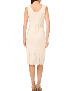 Women Vince Camuto Pointelle Tank Dress With Scallop Edge