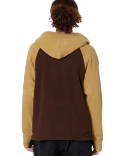 Volcom Snow Activewear<Polar Fleece Hooded 1/2 Zip Dark Khaki