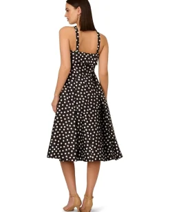 Women Adrianna Papell Polkadot Fit-and-Flare
