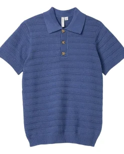 Janie and Jack Clothing<Polo Sweater (Toddler/Little Kid/Big Kid) Blue