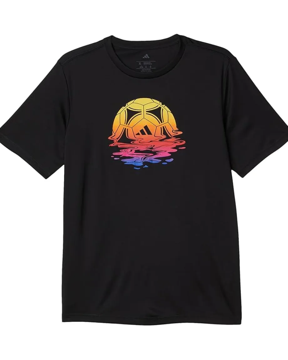 Kids/BOY adidas Kids Poly Athlete Tee (Big Kid)