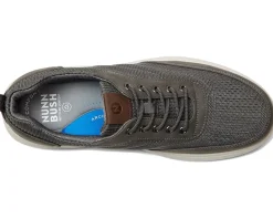 Nunn Bush Sneakers|Sneakers<Ponte Knit Moc Toe Sneakers Hybrid Oxford Casual Lightweight Athletic Style Lace Up Gray