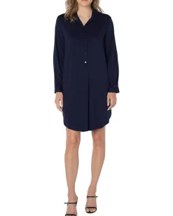Women Liverpool Los Angeles Popover Shirtdress