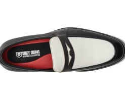 Oxfords|Oxfords|Stacy Adams Prichard Penny Slip-On Black/Gray/White