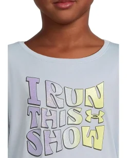 Under Armour Kids Printed LS Leggings Set (Little Kid) Blue Calm