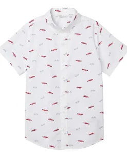 Janie and Jack Clothing<Printed Poplin Top (Toddler/Little Kid/Big Kid) Multicolor