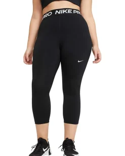 Nike Activewear<Pro Crop Tight Black/White