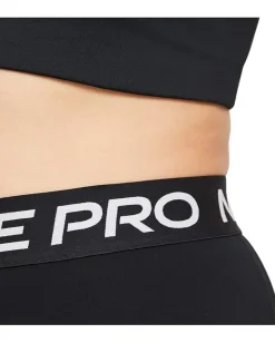 Nike Activewear<Pro Crop Tight Black/White