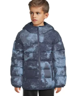 Under Armour Kids Clothing<Pronto Print Puffer Jacket (Little Kid) Washed Navy
