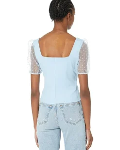 BCBGeneration Shirts & Tops|Shirts & Tops<Puff Sleeve Top V1VX1T11 Aquamarine