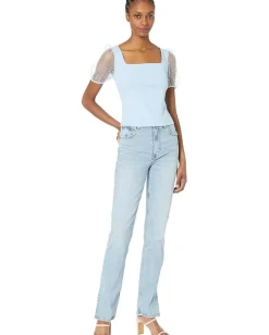 BCBGeneration Shirts & Tops|Shirts & Tops<Puff Sleeve Top V1VX1T11 Aquamarine